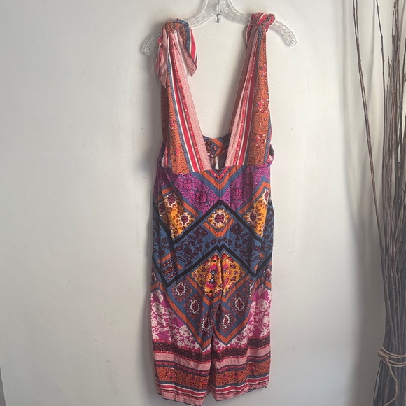 Free People | Maritzah One Piece Multi Jumpsuit Sz 12 - Picture 7 of 17